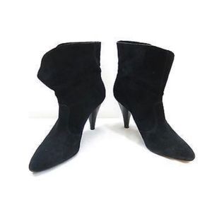 Via Spiga Black Suede Booties